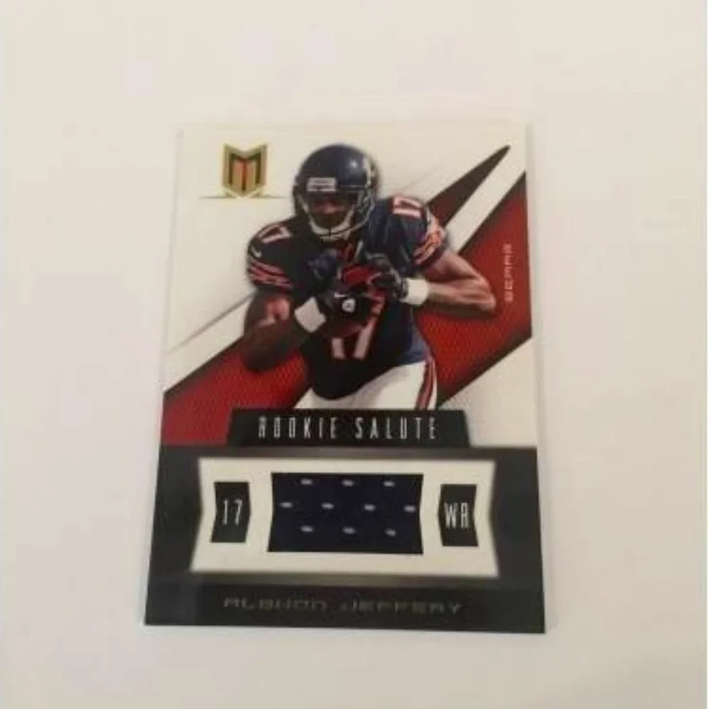 2012 PANINI ALSHON JEFFERY  BEARS 003/375 RC JERSEY RELIC #82 (043)